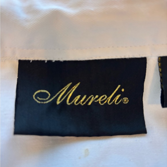 Mureli White Denim Jacket with Studded Accents great for Nashville, Rodeo - Picture 10 of 13